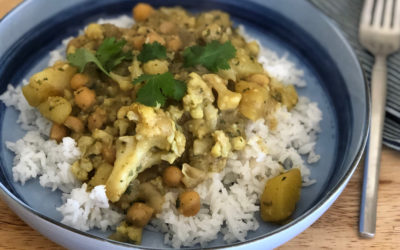 Cauliflower-Potato-Chickpea Curry