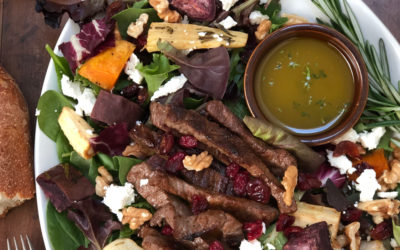 Steak Salad with Roasted Roots