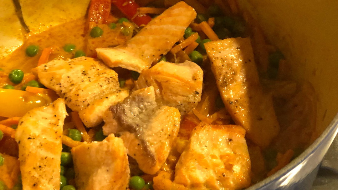 Easy Thai Red Curry Salmon