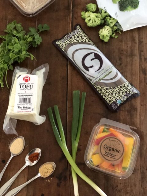 Crispy Sheet Pan Tofu with Spicy Almond Soba - New Morning Market