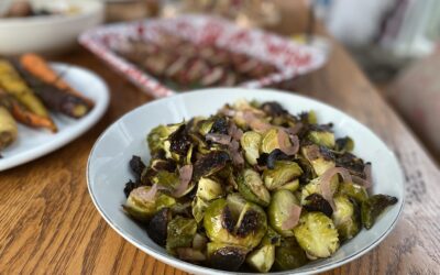 Roasted Brussels Sprouts with Chestnuts