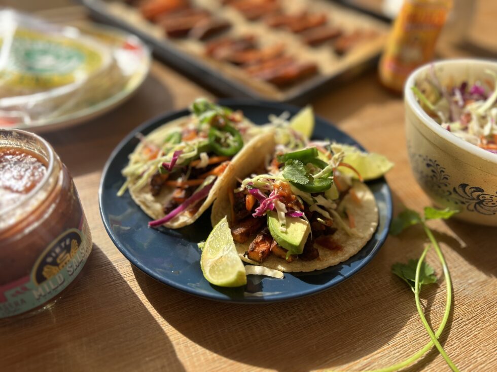 Sweet Potato Fry Black Bean Tacos - New Morning Market